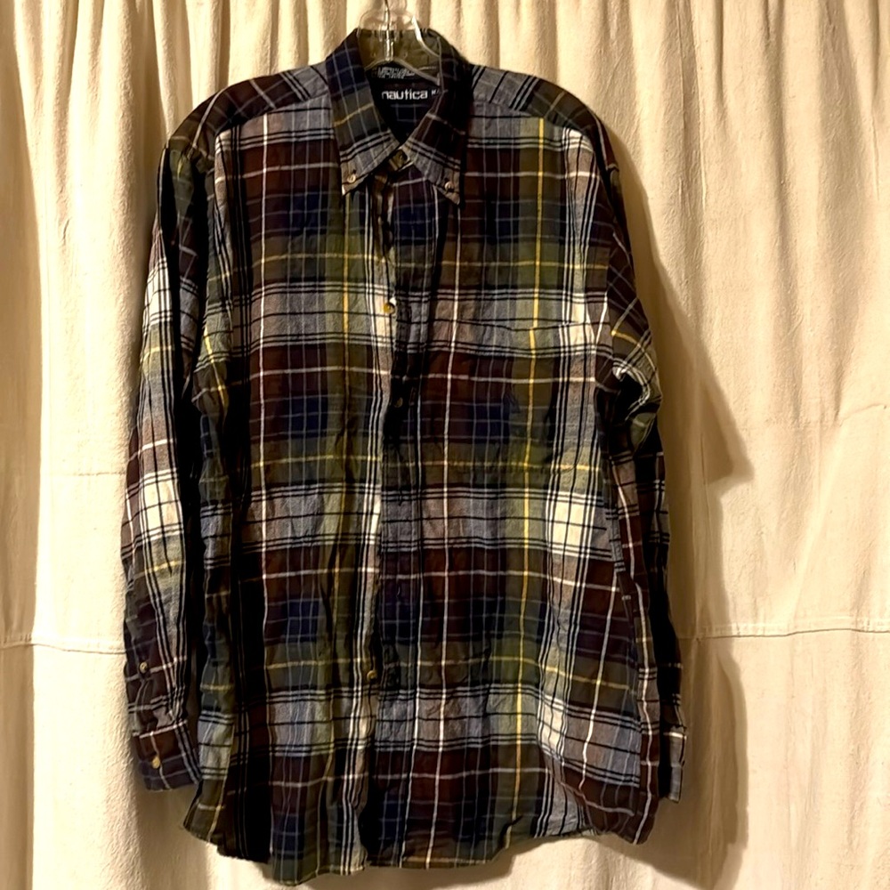 Nautica mens cotton flannel size M